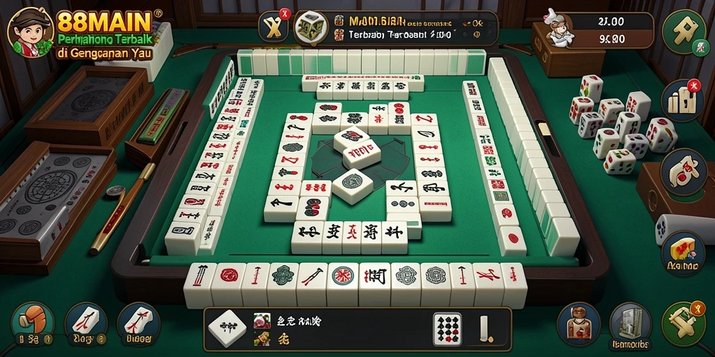 Screenshot gameplay Mahjong dari 88MAIN yang memukau.