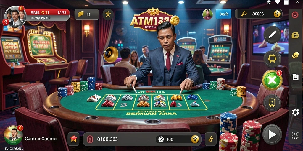 Tampilan Gameplay Live Casino ATM138 yang menarik dan interaktif.