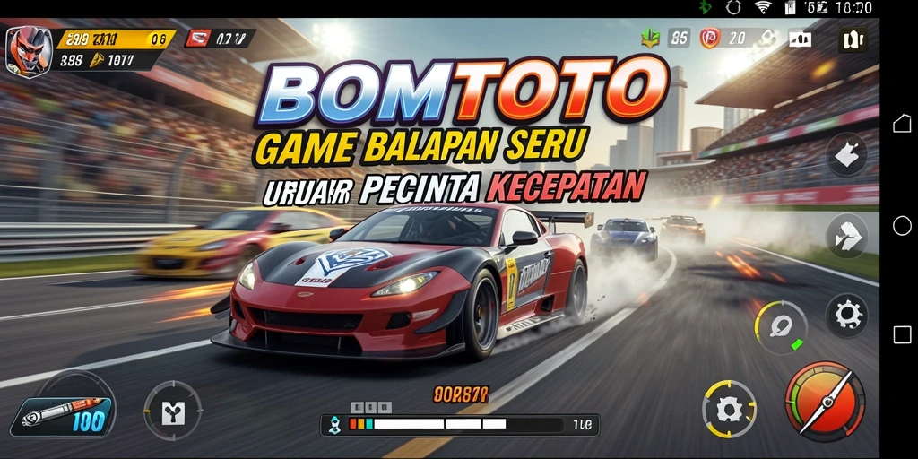 Tampilan balapan seru di BOMTOTO dengan kendaraan yang menakjubkan.