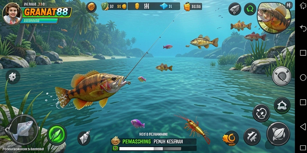 Tangkapan besar dan keseruan memancing dalam GRANAT88.