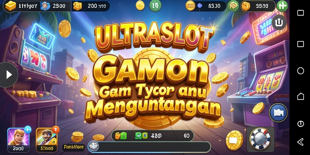 Tangkapan layar gameplay <strong>ULTRASLOT</strong> menunjukkan keseruan mengelola kasino.